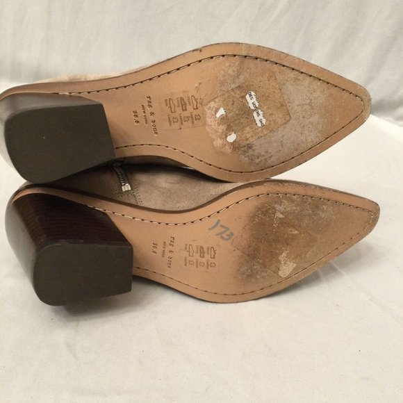 Women's Tan Ankle Boots - Picture 4 of 5